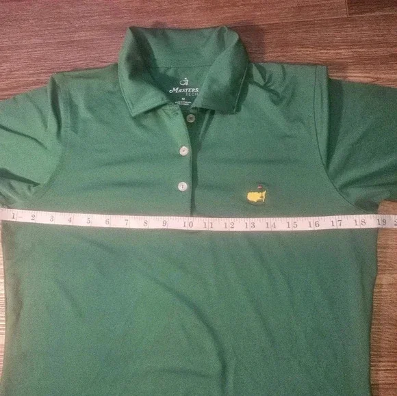Masters Tech Green UPF Protection Performance Polo Golf Shirt SZ M Womens - Picture 5 of 9